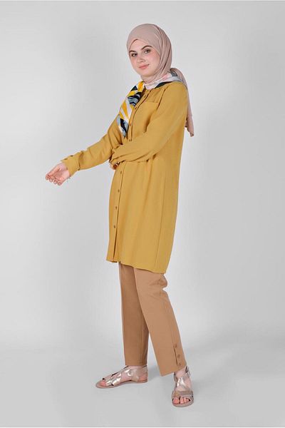 Alvina Boot Button Pocket Tunic 41616
