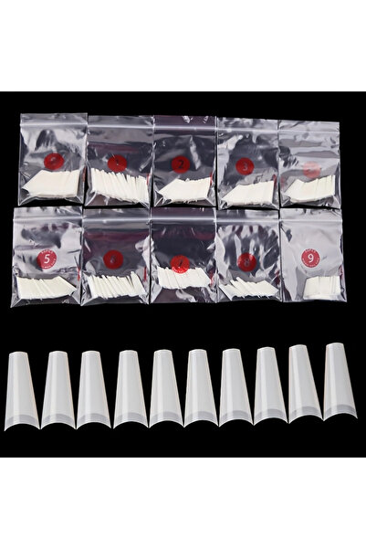 Choice أطراف أظافر صناعية طبيعية شفافة من 500 قطعة من ناتشر، أطراف أظافر صناع...