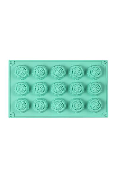 Choice 013green 15 Cavity Rose Mold Silicone Chocolate Candy Mold Diy Dessert Pudding Cake Decoration Mould