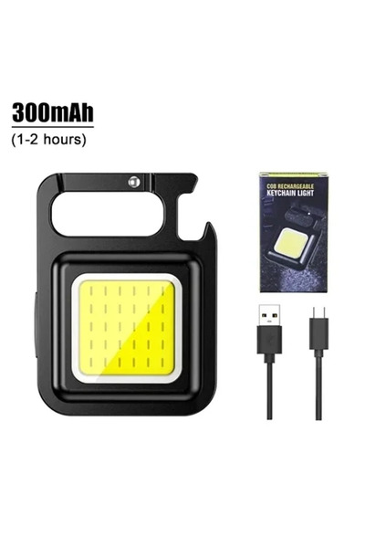 Choice Original 1PCS Mini Keychain Light 1000LM COB LED XPE Pocket Work Light USB Rechargeable Flashlight I