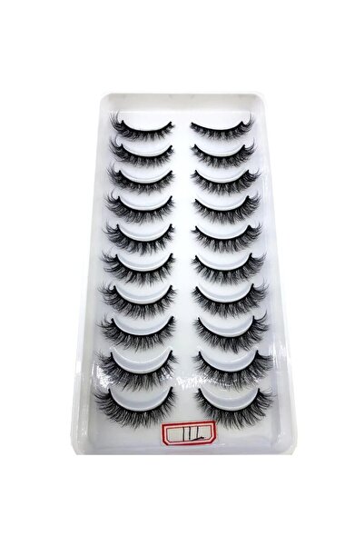 Choice 10pairs-T11 HBZGTLAD New 10 Pairs 3D Faux Mink Lashes Natural False Ey...