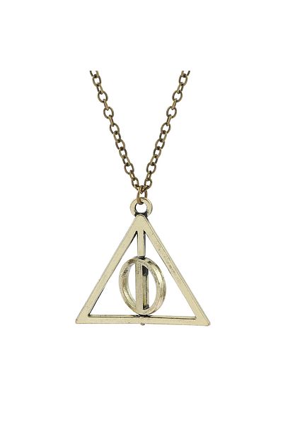 Choice XL0684 European American Film Television Harry Potter Luna Deathly Hallows Triangle Rotatable Pendan