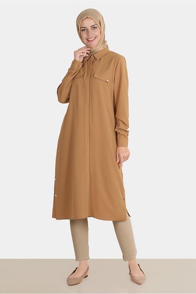 Alvina Tunic 42864 - Hidden Button Detailed