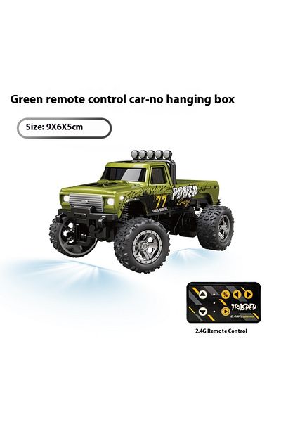 Maisto Olive Green 1:64 Speed Mini Off-Road Remote Control Car Alloy Cool Lighting Shock Absorption Child