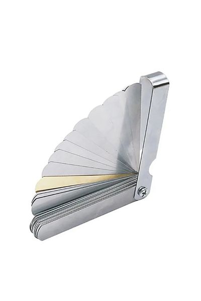 TTAKA7 Silver 89A32 Feeler Gauge Portable Durable Various Specifications Arc Stainless Steel Feeler Gauge G