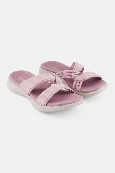 SKECHERS صندل سهل الارتداء للنساء، لون لافندر