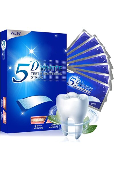 JCD 14 قطعة من شرائط تبييض الأسنان 5d، لا تحتوي على مواد ضارة، تبييض أسنان فع...