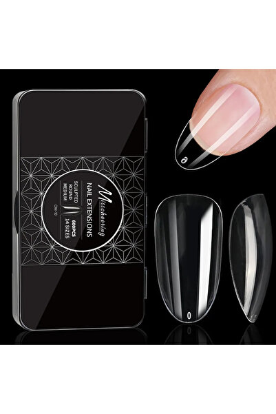 Choice OM-10، 14 مقاسًا، 250/500/600 قطعة، أطراف صناعية من الجل الناعم، طبيعي...