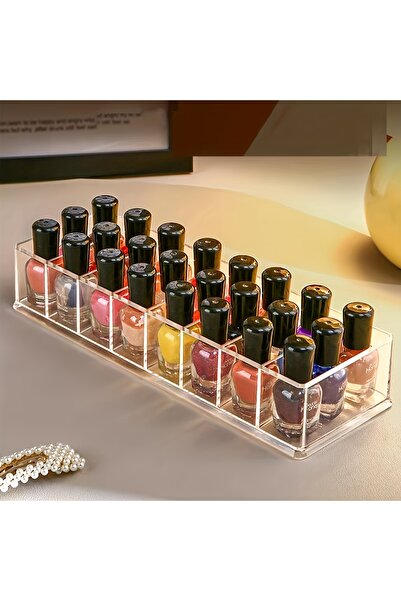Choice منظم طلاء أظافر أكريليك قطعة واحدة، رف عرض شفاف، رف تخزين مستحضرات الت...