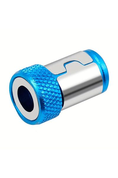 Choice Blue 1pc Magnetic Screw Ring Bit Magnetizer Ring Metal Magnetizer Screw, Removable For 1/4 Inch/6.35