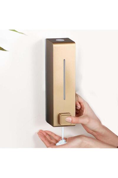 Choice موزع صابون ذهبي 600 مل مثبت على الحائط، حاوية لوشن لغسل اليدين للحمام ...