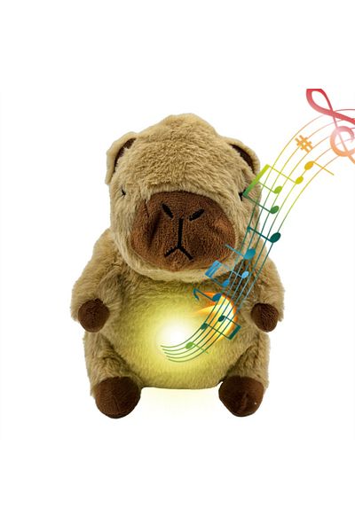 Choice Chocolate 1pc, 13in Breathing capybara made of European mink velvet. It has four functions: breathin