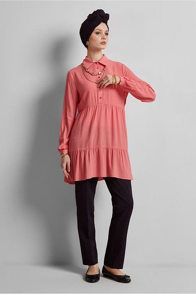 Alvina Shirt Collar Tunic 44809