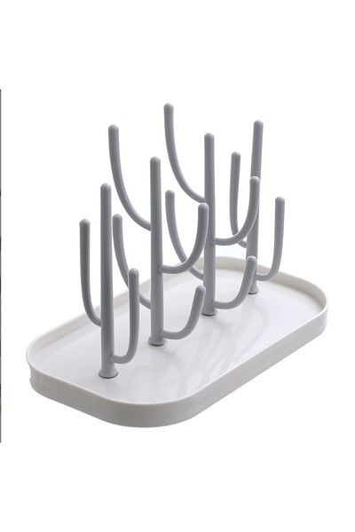 Choice Beige Baby Feeding Bottle Drain Rack Nipple Feeding Cup Holder Storage Drying Rack Bottle Cleaning A
