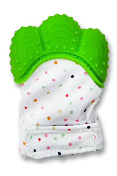 Choice قفازات سيليكون خضراء صالحة للطعام، قفازات تسنين للأطفال مضادة للأكل، قفازات تسنين يدوية لمنع المضغ والخدش