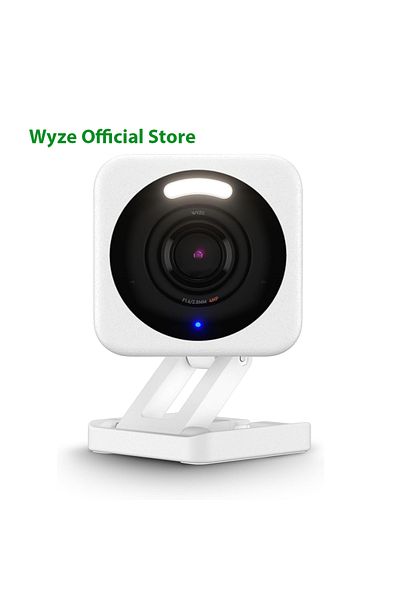 Choice USB White Wyze Cam v4, 2K HD Wi-Fi Smart Home Security Camera, Indoor/Outdoor Use, Pet/Baby Monitor,