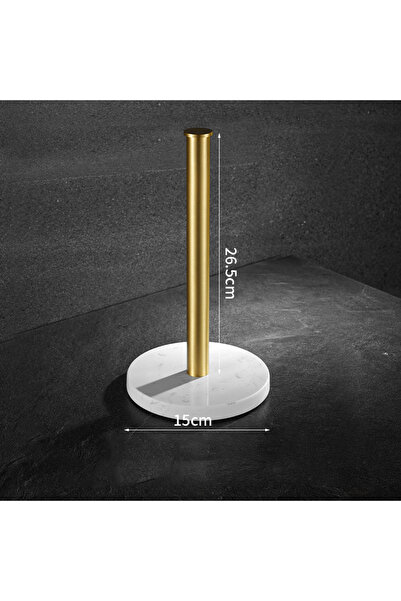 Choice حامل مناشف ورقية من الرخام الشمالي الذهبي، حامل لفافات ورق المطبخ، حام...