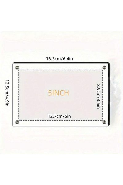Choice 02 Transparent Picture Frame 6-Inch Wall-Mounted Ins Postcard Photo Frame Poster Display Stand 7-inc