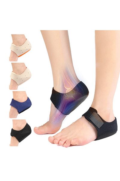 Choice L black 1 Pair Heel Cushion Gel Heel Cups for Heel Pain Plantar Fasciitis Heel Pads Great for Aching