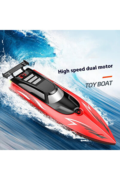 Choice قارب سباق سريع أحمر يعمل بالبطارية بتردد 2.4 جيجاهرتز، سفينة سباق عالي...