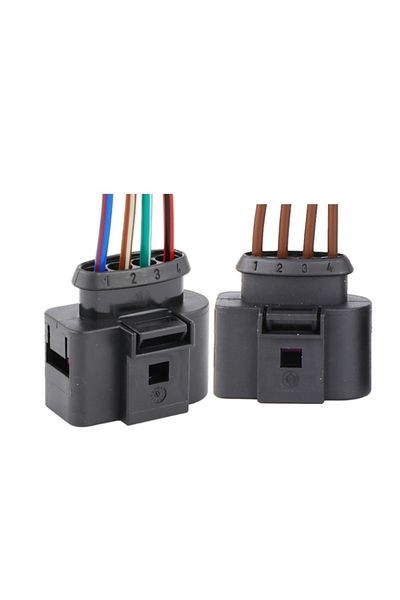 WANGCUOWEI 4PCS Ignition Coil Connectors Repair Harness Wiring Plug 1J0973724 4B0973724 for Audi A3 A4 A5 A6 A