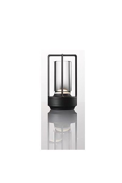 Choice Type-C charging black LED crystal table lamp Plastic Rechargeable touch night lamp Bedroom Bedside t