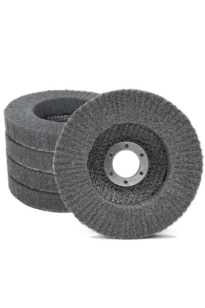 Choice1 600 115x22mm 5pcs 1-5Pcs 115mm Nylon Fiber Flap Polishing Wheel 4.5"A...
