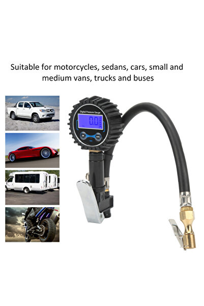 Choice Tire Pressure Gauge Automatic Off Easy Read Universal 4 Pressure Units Digital Tire Inflator for ...