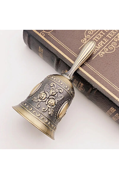 Choice برونز 11.5cmX5.3cm 1 قطعة نغمة معدنية ريترو النمط الأوروبي جرس اليد ال...