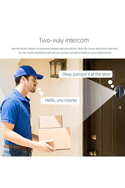 Choice15 Alexa Peephole 128G 3MP Smart Life Tuya 1080P WiFi Door Bell Eye Peephole Camera 5000mAh Battery PIR