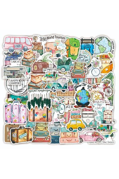 Choice 50PCS Travel World Stickers For Waterproof Decal Laptop Motorcycle Luggage Snowboard Fridge Phone...