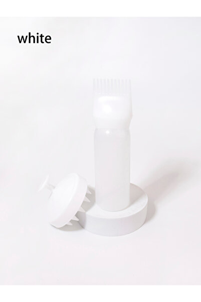 Choice مجموعة مشط Xipingyuanxishua-bai المكونة من قطعتين، زجاجة تطبيق مشط الجذور، فرشاة شعر ناعمة من السيليكون، فروة الرأس