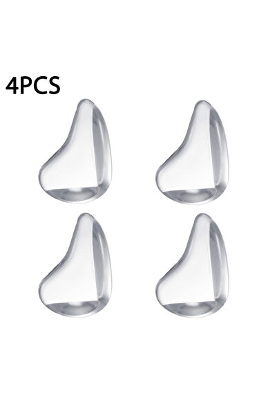 Choice 4 قطع 4 قطع/مجموعة واقيات زوايا أمان للأطفال من السيليكون الشفاف لحماي...