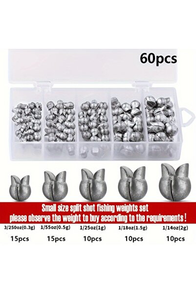 Choice مجموعة أوزان الصيد Style2، 60 قطعة، 60/120 قطعة، ثقالات صيد ممتازة مع ...