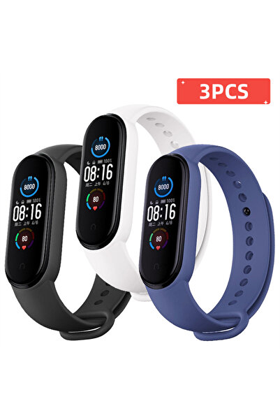 Choice سوار Mi Band 4 متعدد الألوان 3 قطع 3 قطع سوار ساعة Mi Band 7 6 4 5 3 س...