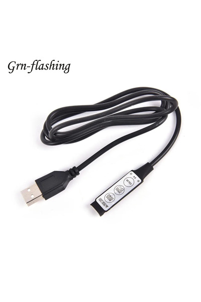 Choice وحدة تحكم RGB بطول 1 متر، كابل موصل USB 5 فولت 0.5 متر، 1 متر، خط 4 سن...