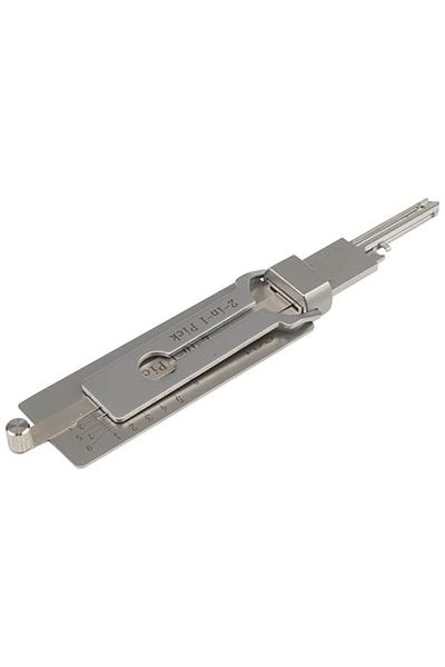 Shunmaii Silver Premium Stainless Steel Key Decoder SS001 Portable Hook Tool for Lock Maintenance and Efficie