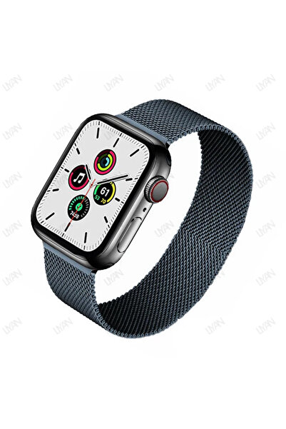 Choice 41 مم - 40 مم - 38 مم حلقة ميلانو رمادية فضائية لسوار ساعة أبل 44 مم 45 مم 40 مم 41 مم 46-42 مم حمالة صدر برايد