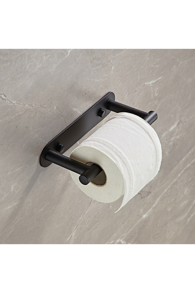 Choice حامل ورق التواليت المصنوع من الفولاذ المقاوم للصدأ 304 باللون الأسود ي...