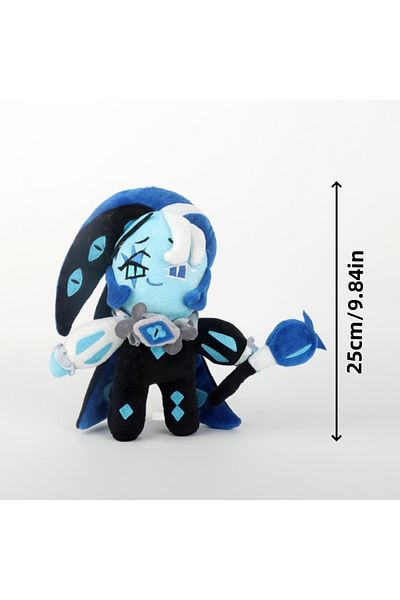 Choice 25cm Blue 25cm/9.84in New Cookie Run Doll Kingdom Shadow Milk Cookie Anime Figure Plush Toys Cute Ga