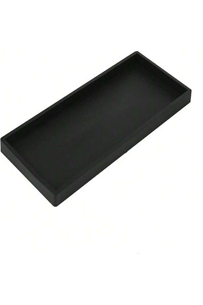 Choice Tray black L 1 Pack Bathroom Tray Soft Silicone Jewelry Tray Dressing Table Decorative Bathroom Tray