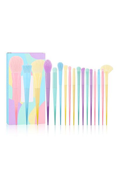 Choice مجموعة فرش مكياج متعددة الألوان مكونة من 17 لونًا، مجموعة فرش مكياج، م...