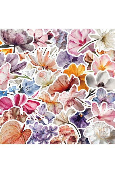 Choice 50PCS 50pcs Flower Scenery Stickers Cute Cartoon Decals Toys Laptop Notebook Luggage Motorcycle Deco