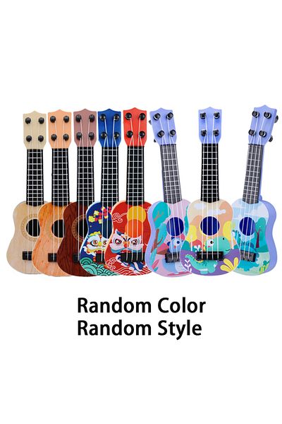 lpcbec Random style Mini Guitar 4 String Classical Ukulele Guitar Toy Instrument Children Beginners Simulat