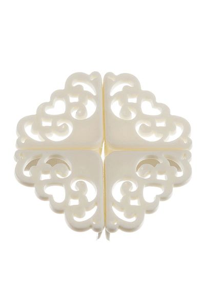 Choice White 4Pcs/lot Hollow Out Flower Pattern Soft Baby Safe Corner Protector Baby Kids Table Desk Corner