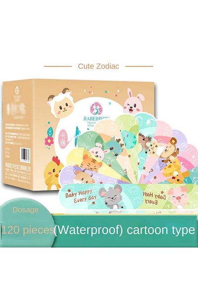Choice 2 120pcs Cartoon Wound Plaster Waterproof Wound Bandages Kids Bandages First Aid Cartoon Bandages C.