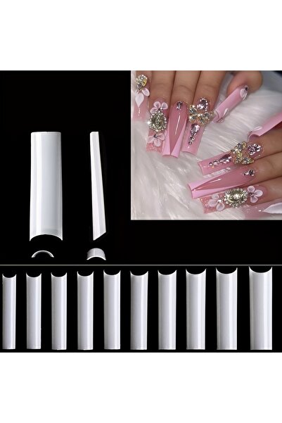 Choice أطراف أظافر مربعة الشكل بدون منحنى C N011-2-2 - أطراف أظافر طويلة بدون...