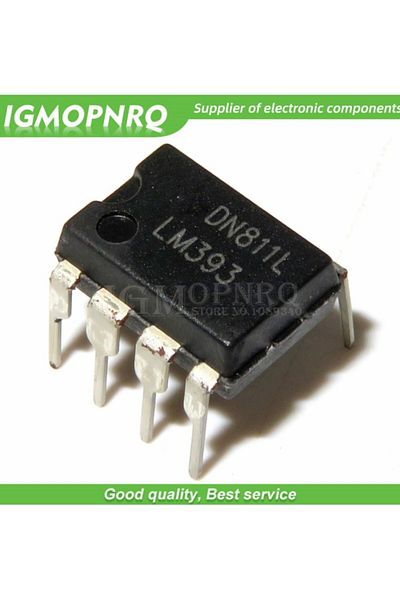 Choice 10pcs Lm393p Dip8 Lm393 Dip Lm393n 393 Dip-8 New And Original Ic