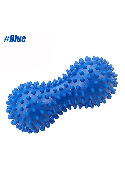 Choice4 Blue Peanut Massage Ball, Deep Tissue Massage Ball for Back, Neck, Sh...