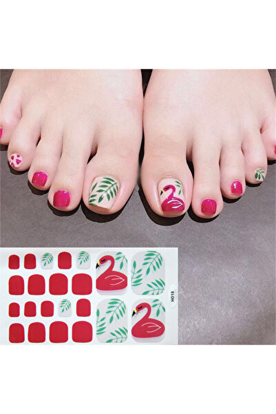 Choice H018 22Tips/Sheet Nail Sticker Adhesive Toenail Art Polish Tips French...